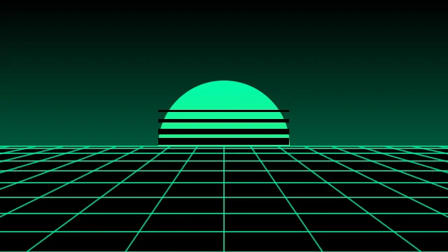 Emerald Depths vaporwave background — free HD emerald depths color wallpaper 1920x1080