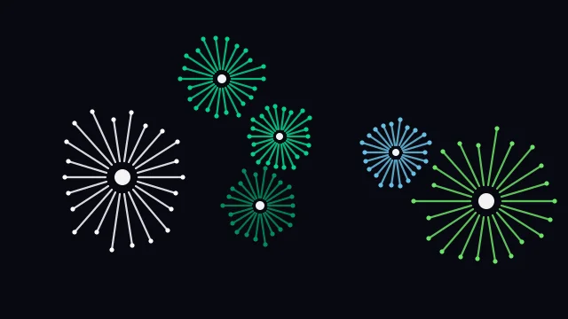 Evergreen fireworks background — free HD evergreen color wallpaper 1920x1080