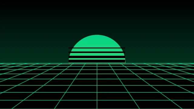 Evergreen vaporwave background — free HD evergreen color wallpaper 1920x1080