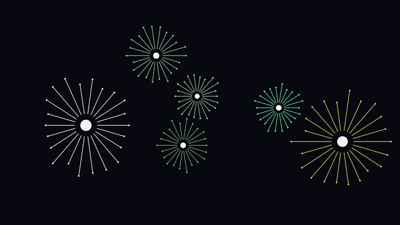 Fern fireworks background — free HD fern color wallpaper 1920x1080