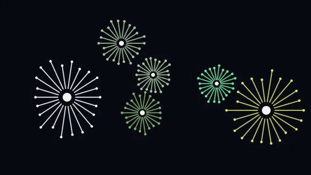 Fern fireworks desktop wallpaper — free 4K fern wallpaper 3840x2160