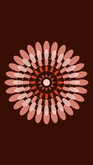 Fiery Terracotta mandala phone wallpaper — free HD fiery terracotta mobile wallpaper 1080x1920