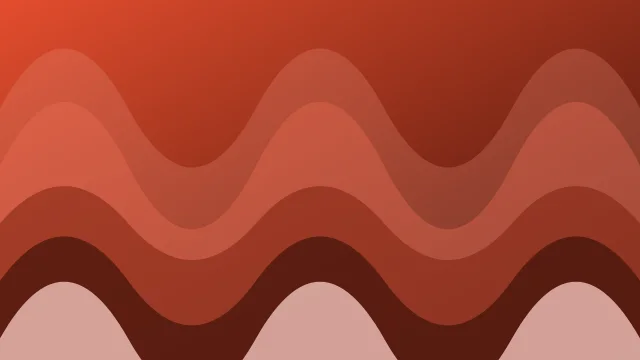 Fiery Terracotta waves background — free HD banner background