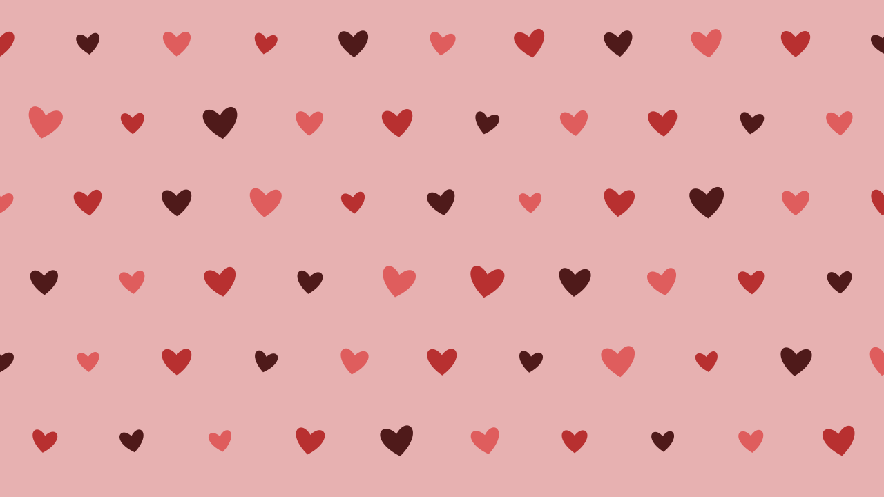 Fire Brick hearts background — free HD fire brick color wallpaper 1920x1080