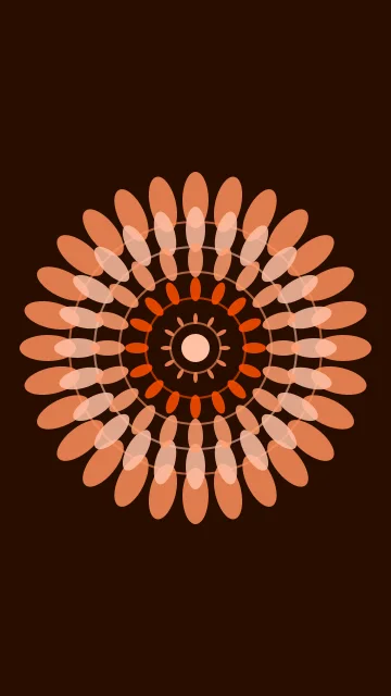 Flame Orange mandala phone wallpaper — free HD flame orange mobile wallpaper 1080x1920