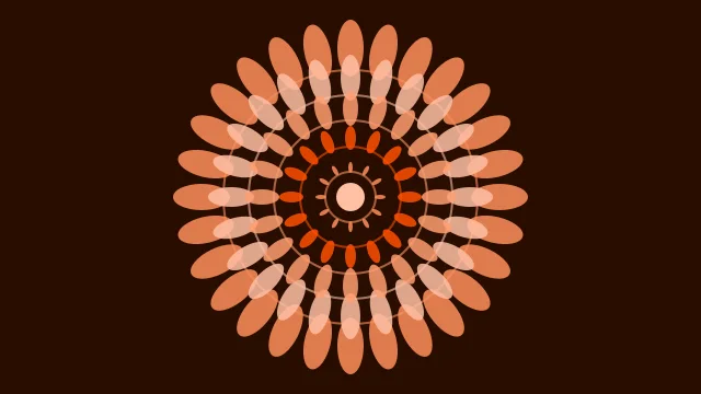 Flame Orange mandala background — free HD flame orange color wallpaper 1920x1080