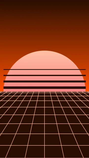Flame Orange vaporwave phone wallpaper — free HD flame orange mobile wallpaper 1080x1920