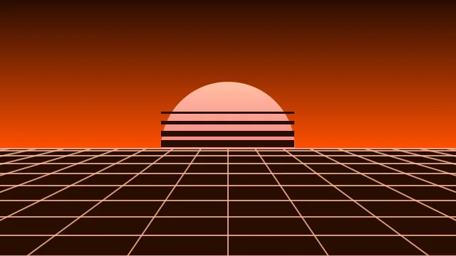 Flame Orange vaporwave background — free HD flame orange color wallpaper 1920x1080