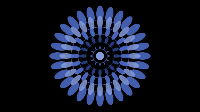 French Blue mandala background — free HD french blue color wallpaper 1920x1080