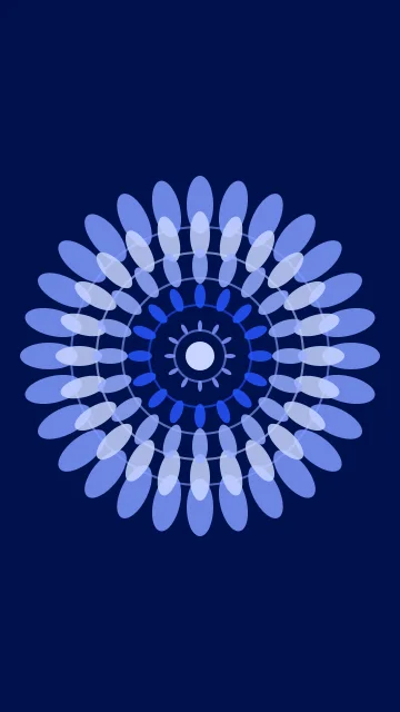 Full Spectrum Blue mandala phone wallpaper — free HD full spectrum blue mobile wallpaper 1080x1920