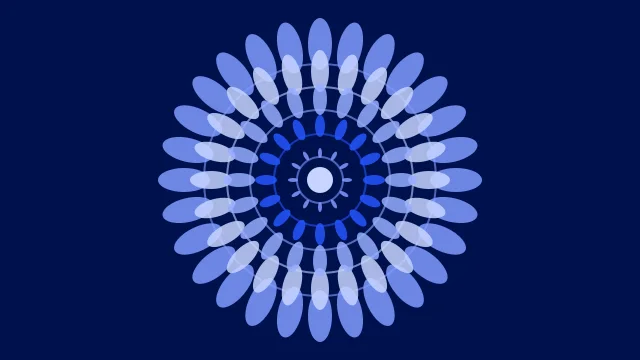 Full Spectrum Blue mandala desktop wallpaper — free 4K full spectrum blue wallpaper 3840x2160
