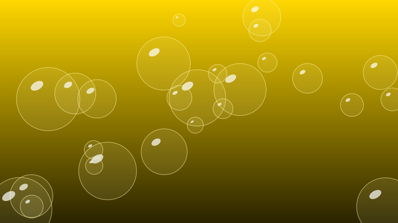 Gold bubbles background — free HD gold color wallpaper 1920x1080