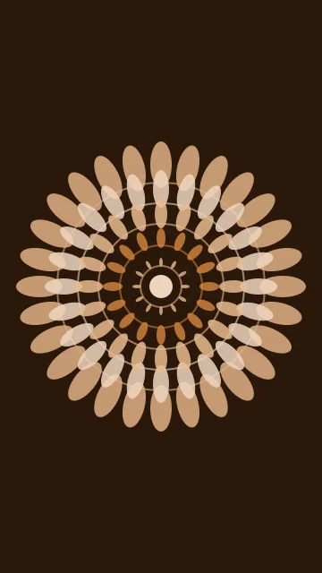 Golden Chestnut mandala phone wallpaper — free HD golden chestnut mobile wallpaper 1080x1920