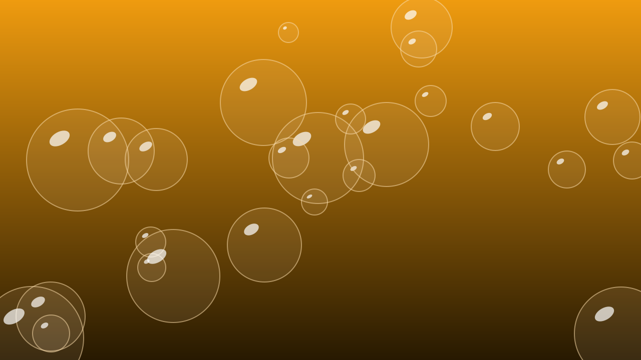 Golden Orange bubbles background — free HD golden orange color wallpaper 1920x1080