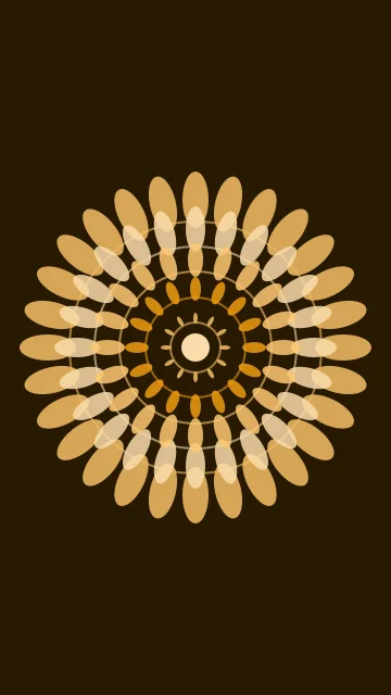 Golden Orange mandala phone wallpaper — free HD golden orange mobile wallpaper 1080x1920