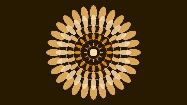 Golden Orange mandala desktop wallpaper — free 4K golden orange wallpaper 3840x2160