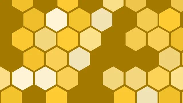 Golden Pollen hexagon desktop wallpaper — free 4K golden pollen wallpaper 3840x2160