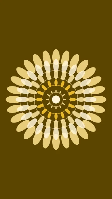 Golden Pollen mandala phone wallpaper — free HD golden pollen mobile wallpaper 1080x1920