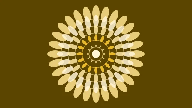 Golden Pollen mandala desktop wallpaper — free 4K golden pollen wallpaper 3840x2160