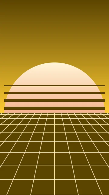Golden Pollen vaporwave phone wallpaper — free HD golden pollen mobile wallpaper 1080x1920