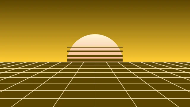 Golden Pollen vaporwave desktop wallpaper — free 4K golden pollen wallpaper 3840x2160