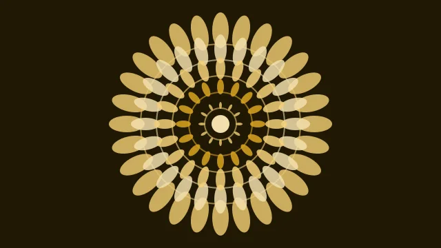 Golden Rod mandala background — free HD golden rod color wallpaper 1920x1080
