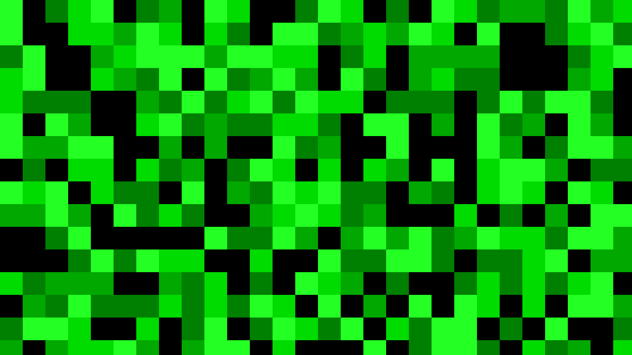 Green pixel background — free HD green color wallpaper 1920x1080