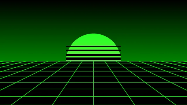 Green vaporwave desktop wallpaper — free 4K green wallpaper 3840x2160