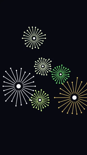 Green Yellow fireworks phone wallpaper — free HD green yellow mobile wallpaper 1080x1920