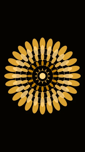 Harvest Gold mandala phone wallpaper — free HD harvest gold mobile wallpaper 1080x1920