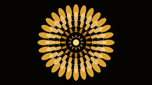 Harvest Gold mandala background — free HD harvest gold color wallpaper 1920x1080
