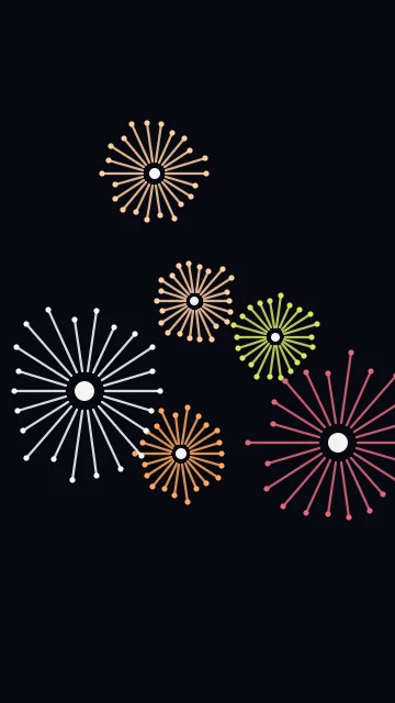 Harvest Orange fireworks phone wallpaper — free HD harvest orange mobile wallpaper 1080x1920