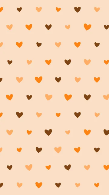 Harvest Orange hearts phone wallpaper — free HD harvest orange mobile wallpaper 1080x1920