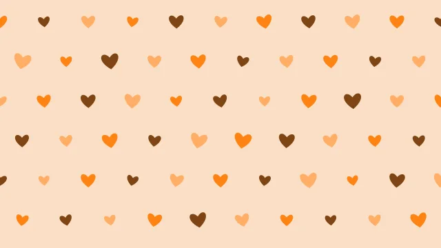 Harvest Orange hearts background — free HD harvest orange color wallpaper 1920x1080