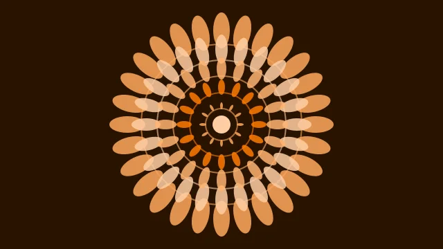 Harvest Orange mandala background — free HD harvest orange color wallpaper 1920x1080