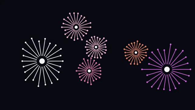 Hot Berry fireworks background — free HD hot berry color wallpaper 1920x1080