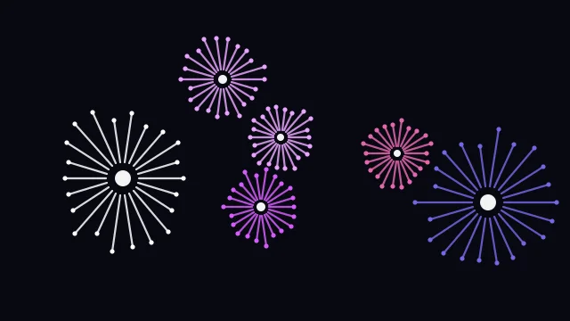 Hyper Magenta fireworks background — free HD hyper magenta color wallpaper 1920x1080