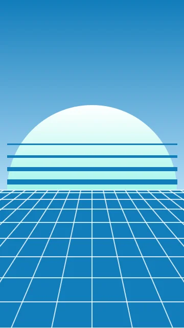 Icy Blue vaporwave phone wallpaper — free HD icy blue mobile wallpaper 1080x1920