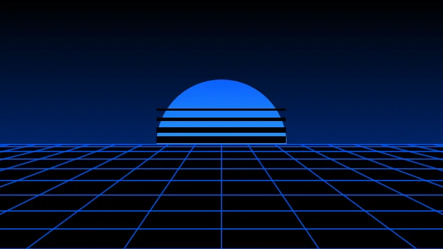 Imperial Blue vaporwave desktop wallpaper — free 4K imperial blue wallpaper 3840x2160