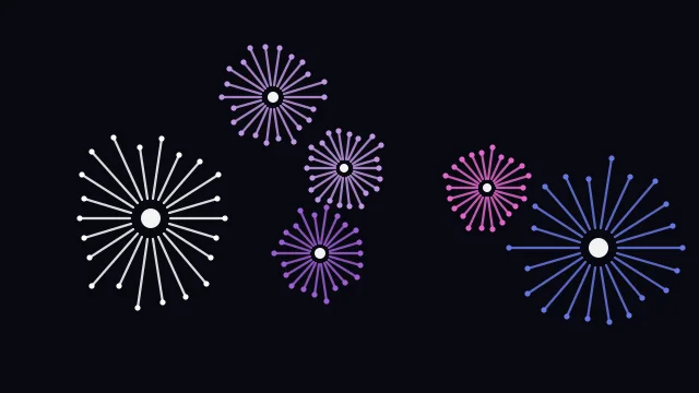 Indigo Bloom fireworks background — free HD indigo bloom color wallpaper 1920x1080