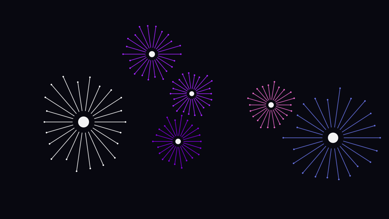 Indigo fireworks background — free HD indigo color wallpaper 1920x1080
