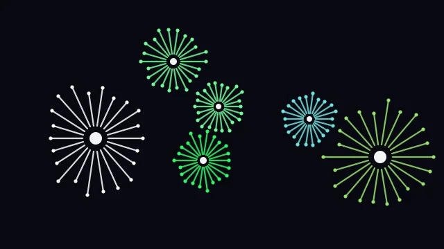 Jade Green fireworks background — free HD jade green color wallpaper 1920x1080