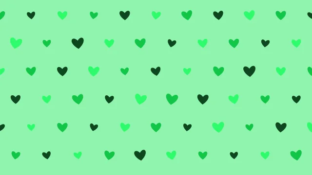 Jade Green hearts background — free HD jade green color wallpaper 1920x1080