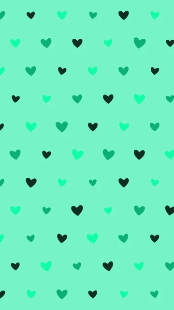 Jungle Green hearts phone wallpaper — free HD jungle green mobile wallpaper 1080x1920