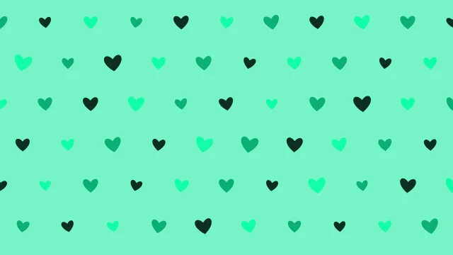 Jungle Green hearts background — free HD jungle green color wallpaper 1920x1080