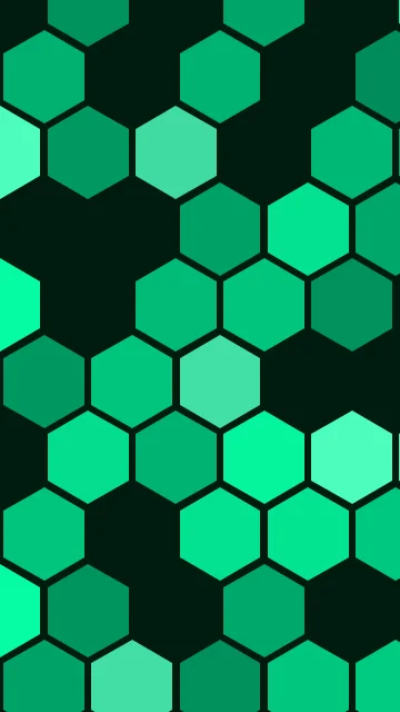 Jungle Green hexagon phone wallpaper — free HD jungle green mobile wallpaper 1080x1920