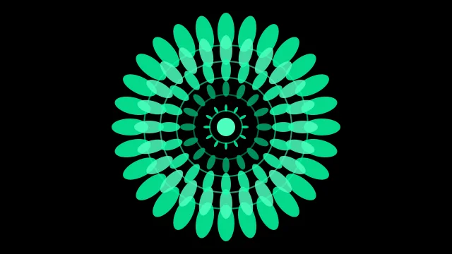 Jungle Green mandala desktop wallpaper — free 4K jungle green wallpaper 3840x2160