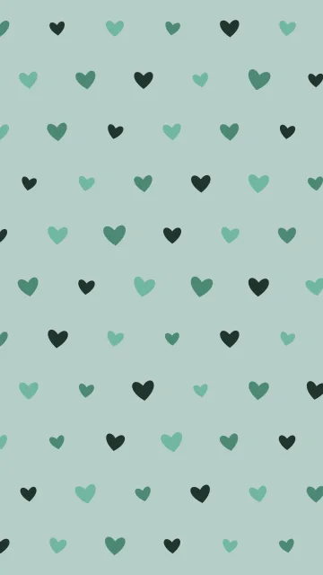 Jungle Teal hearts phone wallpaper — free HD jungle teal mobile wallpaper 1080x1920