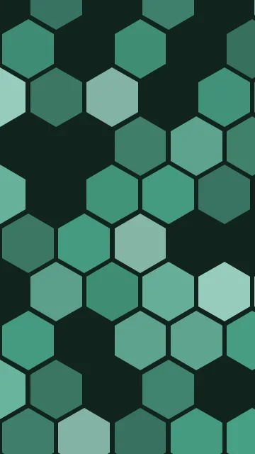 Jungle Teal hexagon phone wallpaper — free HD jungle teal mobile wallpaper 1080x1920