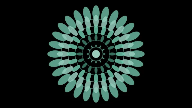 Jungle Teal mandala desktop wallpaper — free 4K jungle teal wallpaper 3840x2160